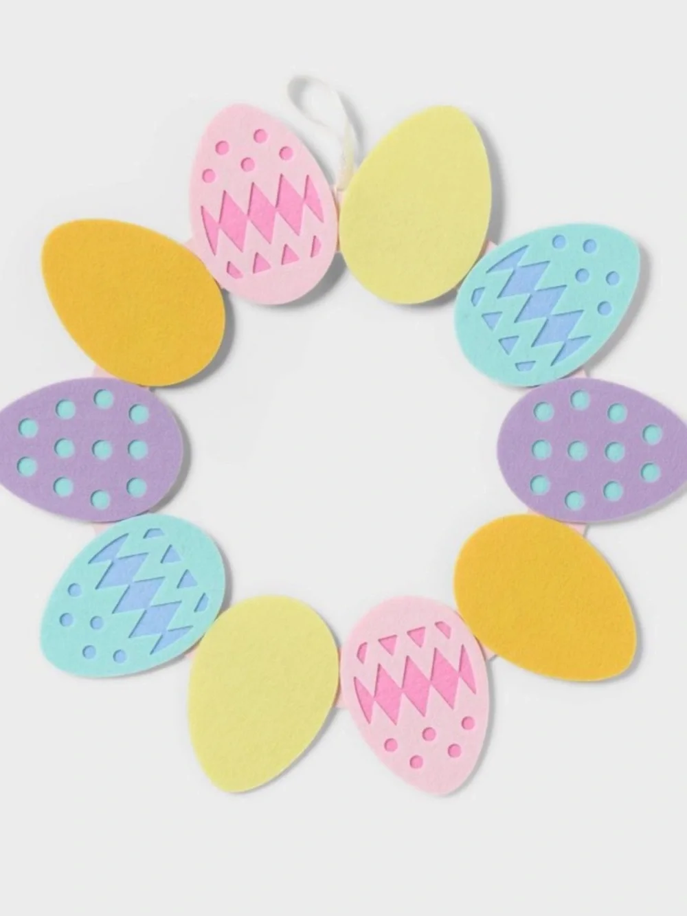 New! Easter Egg Pastel Colors Felt Wreath, Target Spritz Spring 2026